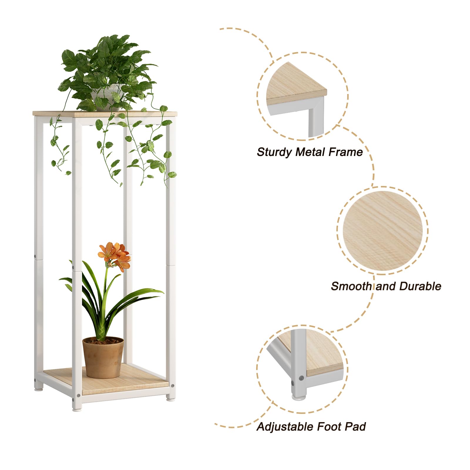 YIZAIJIA 2 Tier Plant Stand assembly instructions