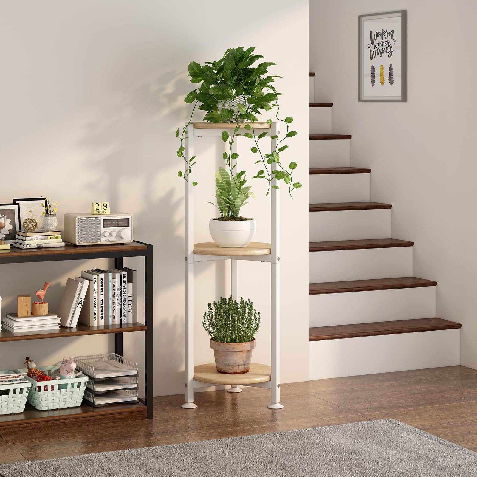 YIZAIJIA 3 Tier Plant Stand detailed assembly instructions