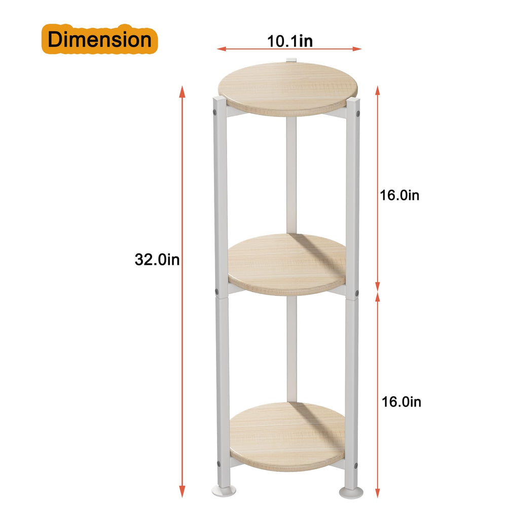 YIZAIJIA 3 Tier Plant Stand outdoors on a patio
