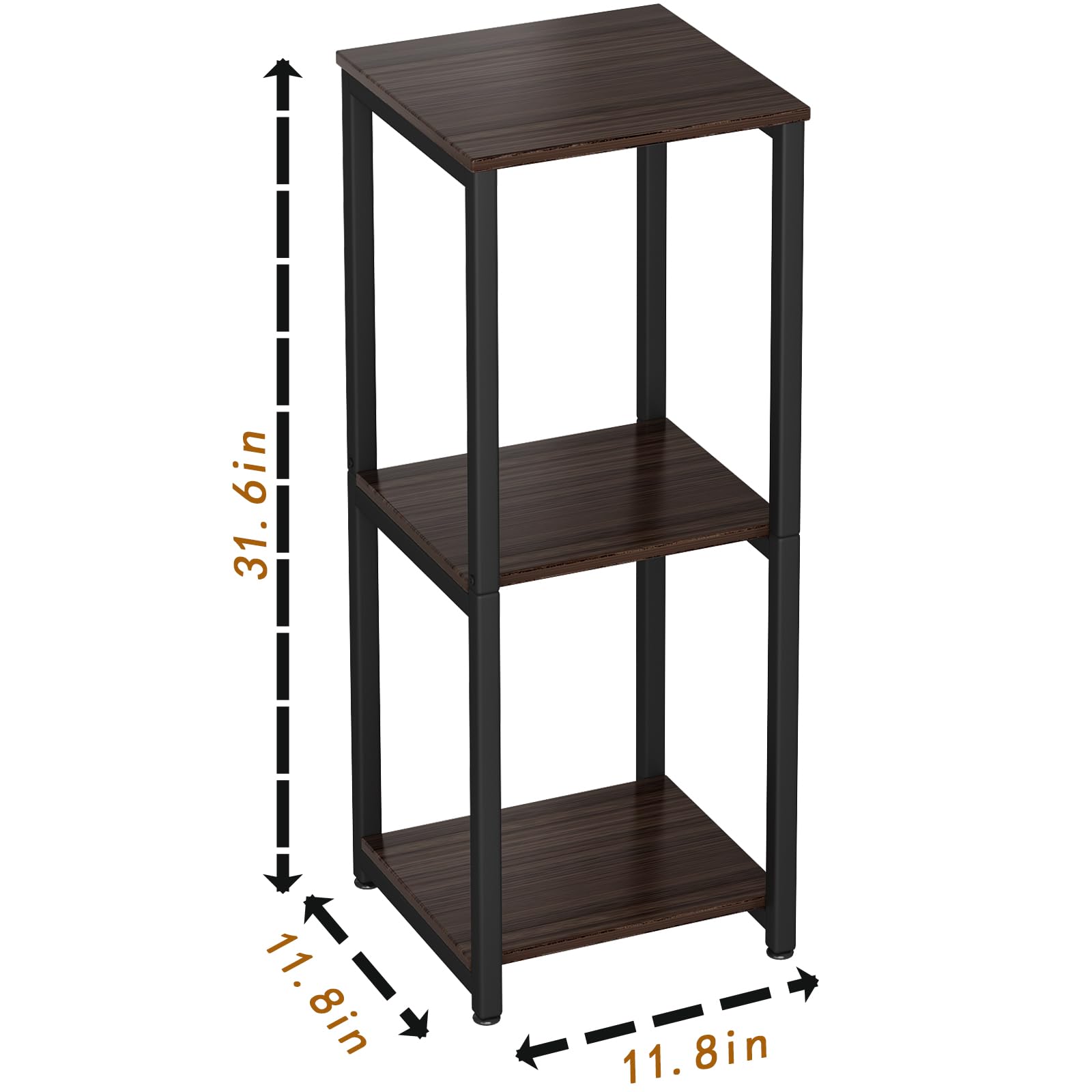 YIZAIJIA 3 Tier Plant Stand with books and decor