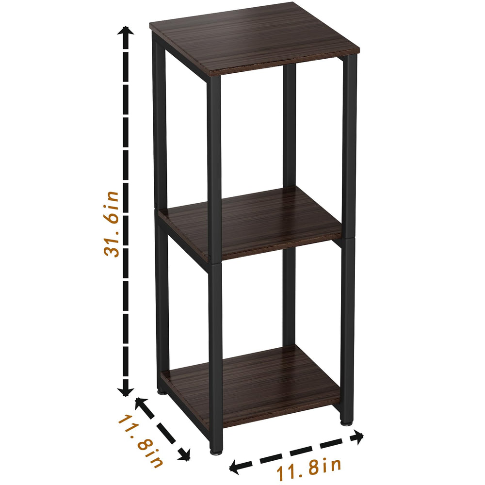 YIZAIJIA 3 Tier Plant Stand with books and decor