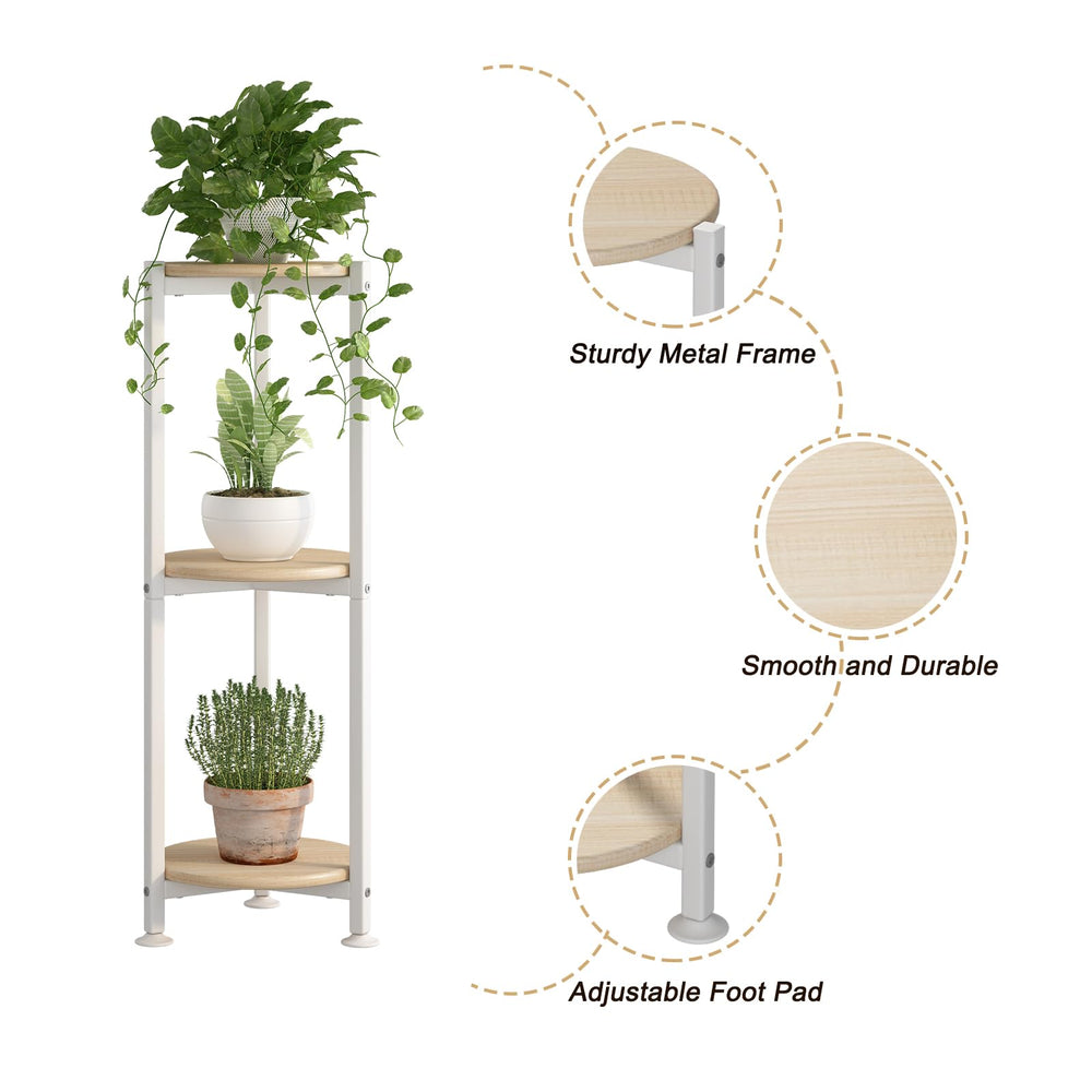 YIZAIJIA Plant Stand displaying books and decorations