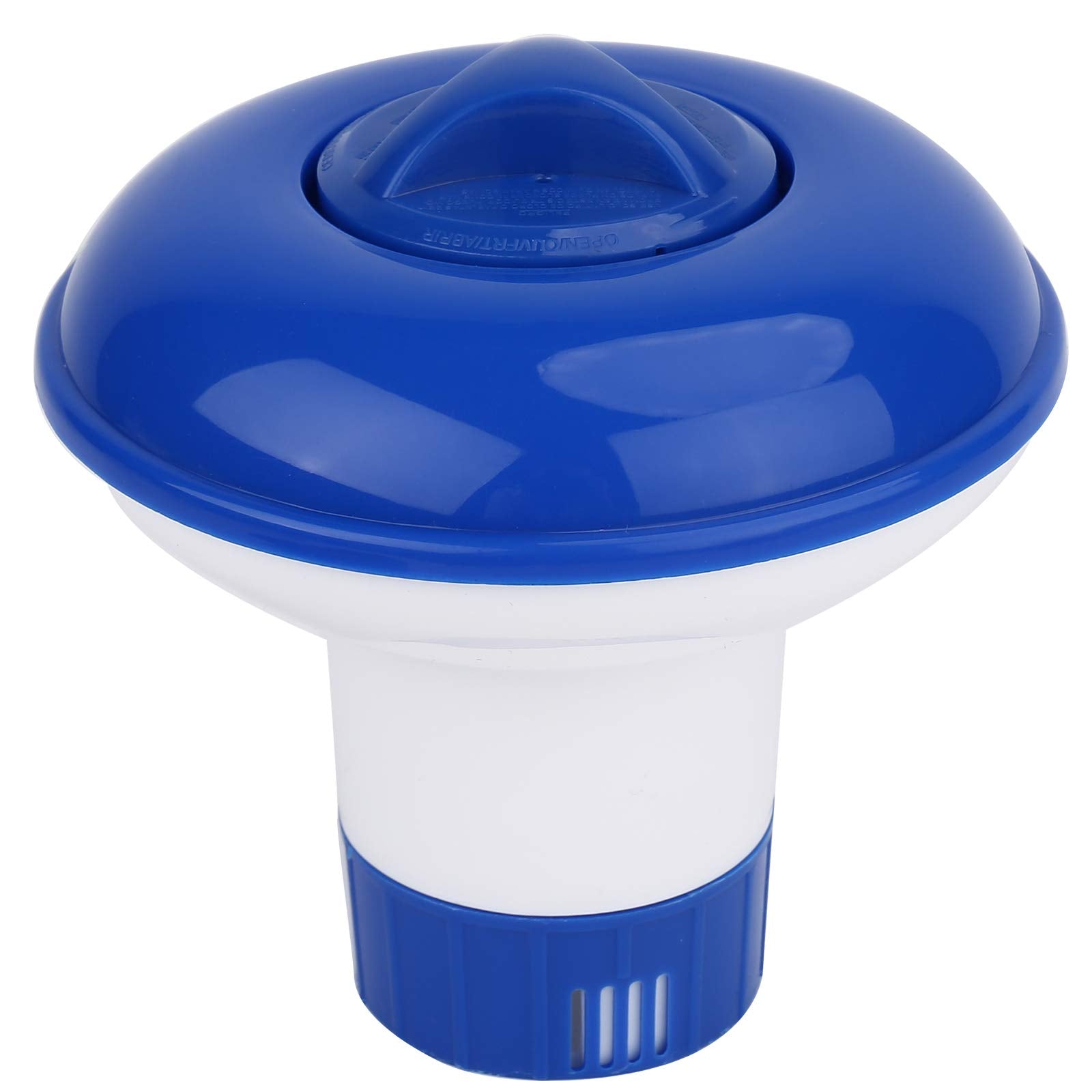 YLYL Chlorine Floater for Pools in blue and white, front view