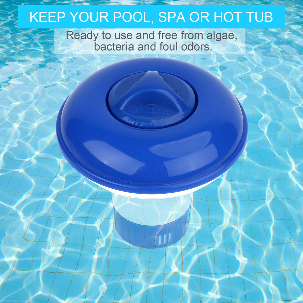 YLYL Chlorine Floater showing bottom vent adjustment