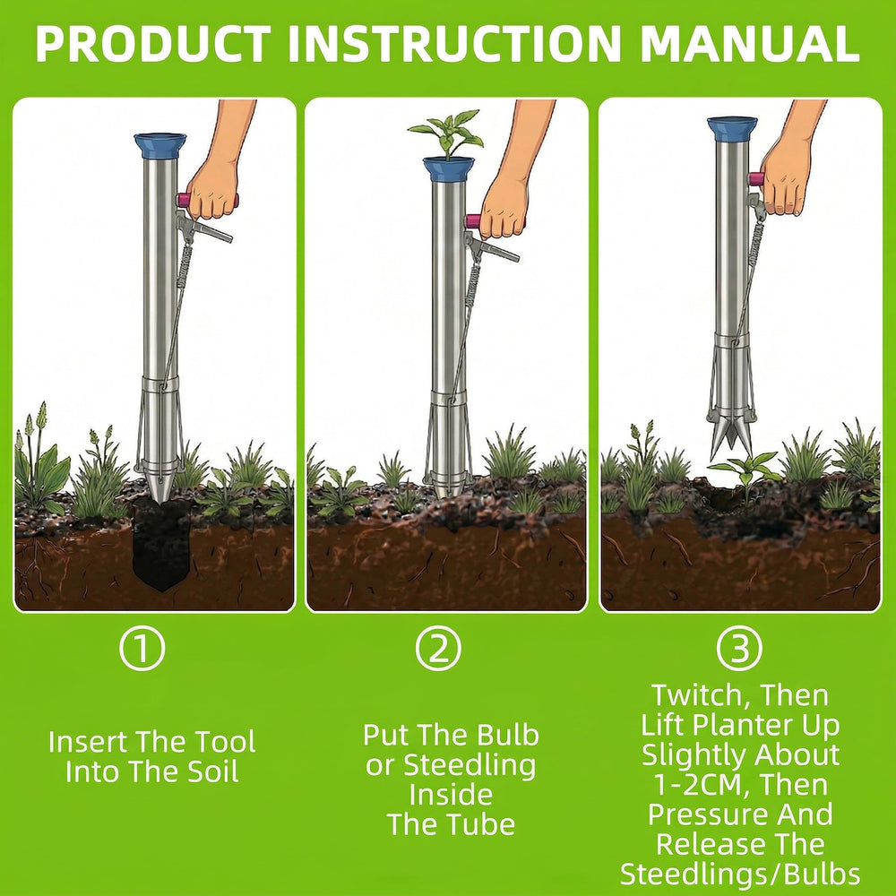 Ymachray Long Handled Bulb Planter Tool packaging
