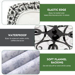 Ymomode picnic table cover set displayed outdoors on a picnic table
