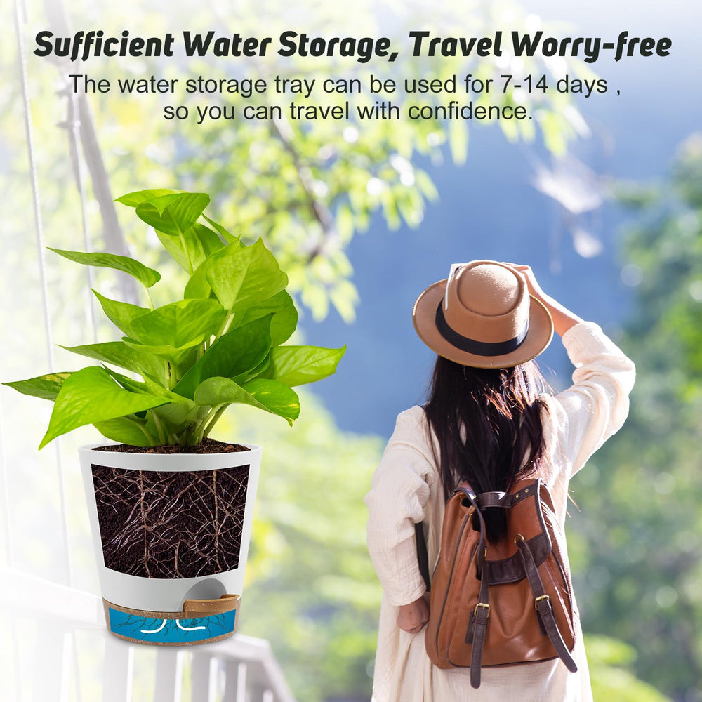 YNNICO packaging for 8-Inch self-watering planters