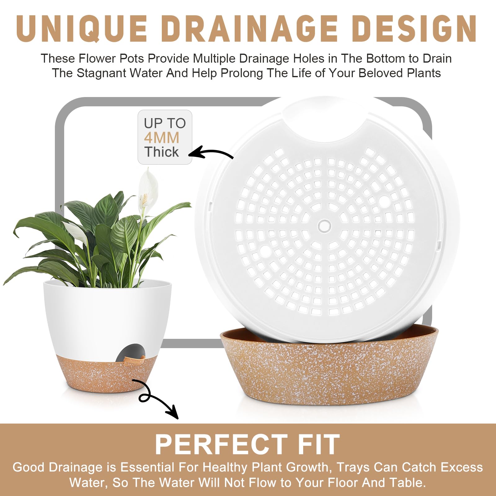 YNNICO pot showing built-in watering feeder feature