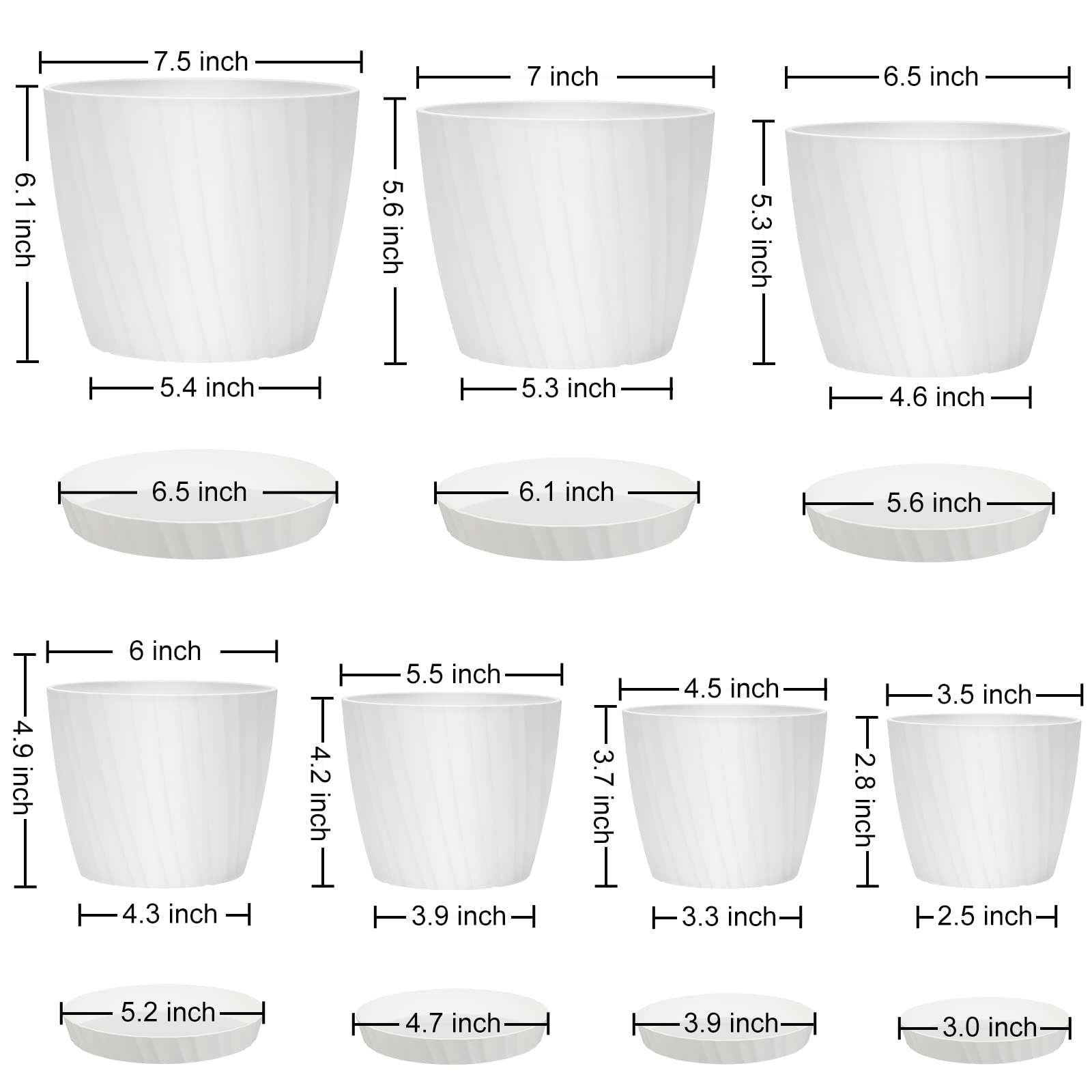 YNNICO saucer capturing overflow water from a plant pot
