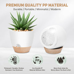 YNNICO self-watering pot with drainage holes