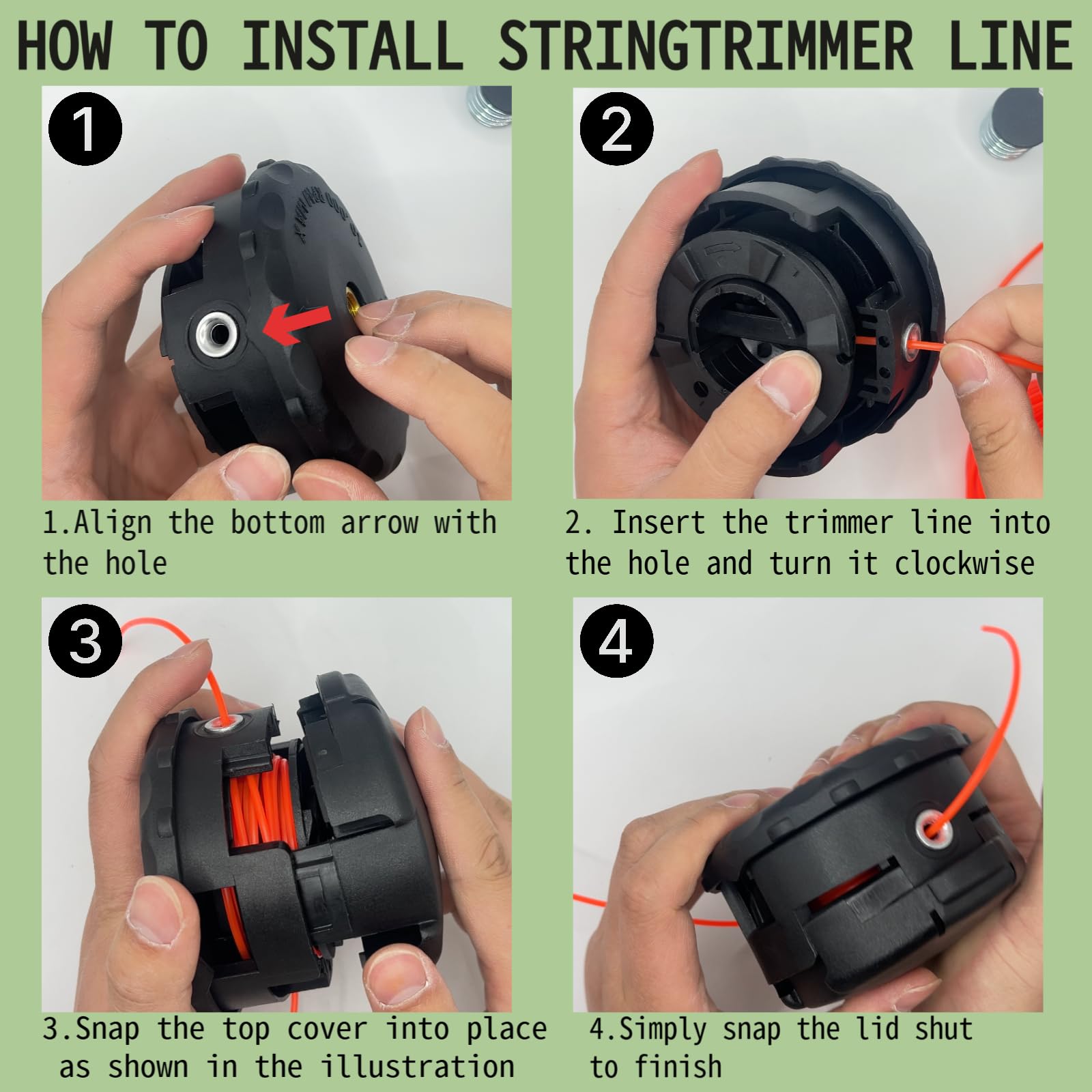 Ynoee trimmer head packaging and contents