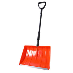 Yocada 55-inch snow shovel front view with ergonomic dual handles