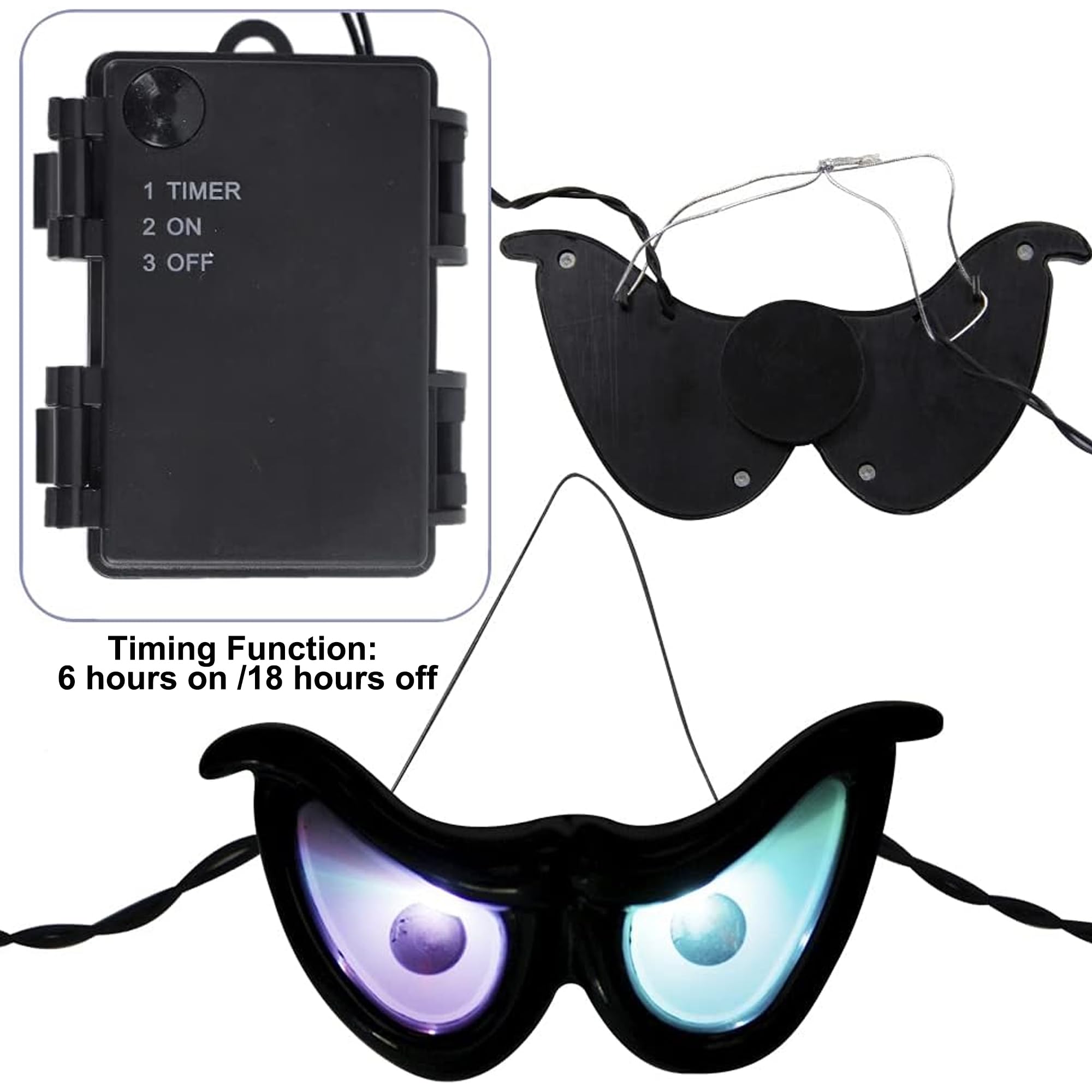 YOFIT Halloween LED Eye String Lights in use at a Halloween party