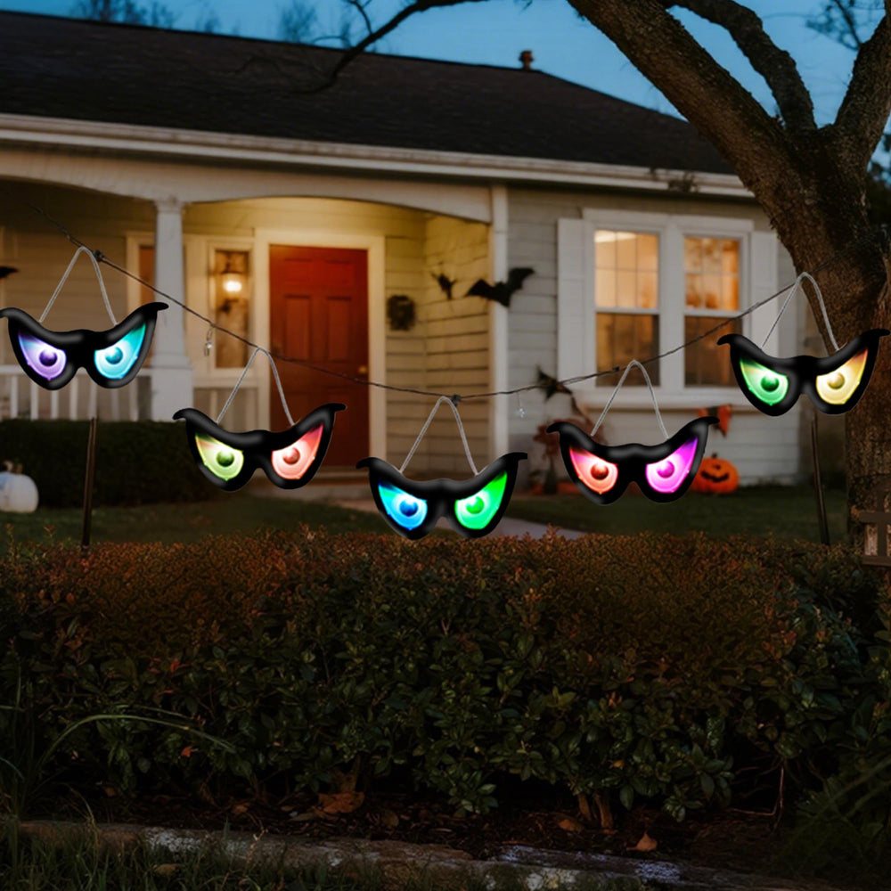 YOFIT Halloween LED Eye String Lights packaging and contents