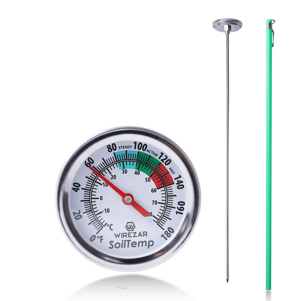 Yogyro 16-inch stainless steel compost thermometer front view