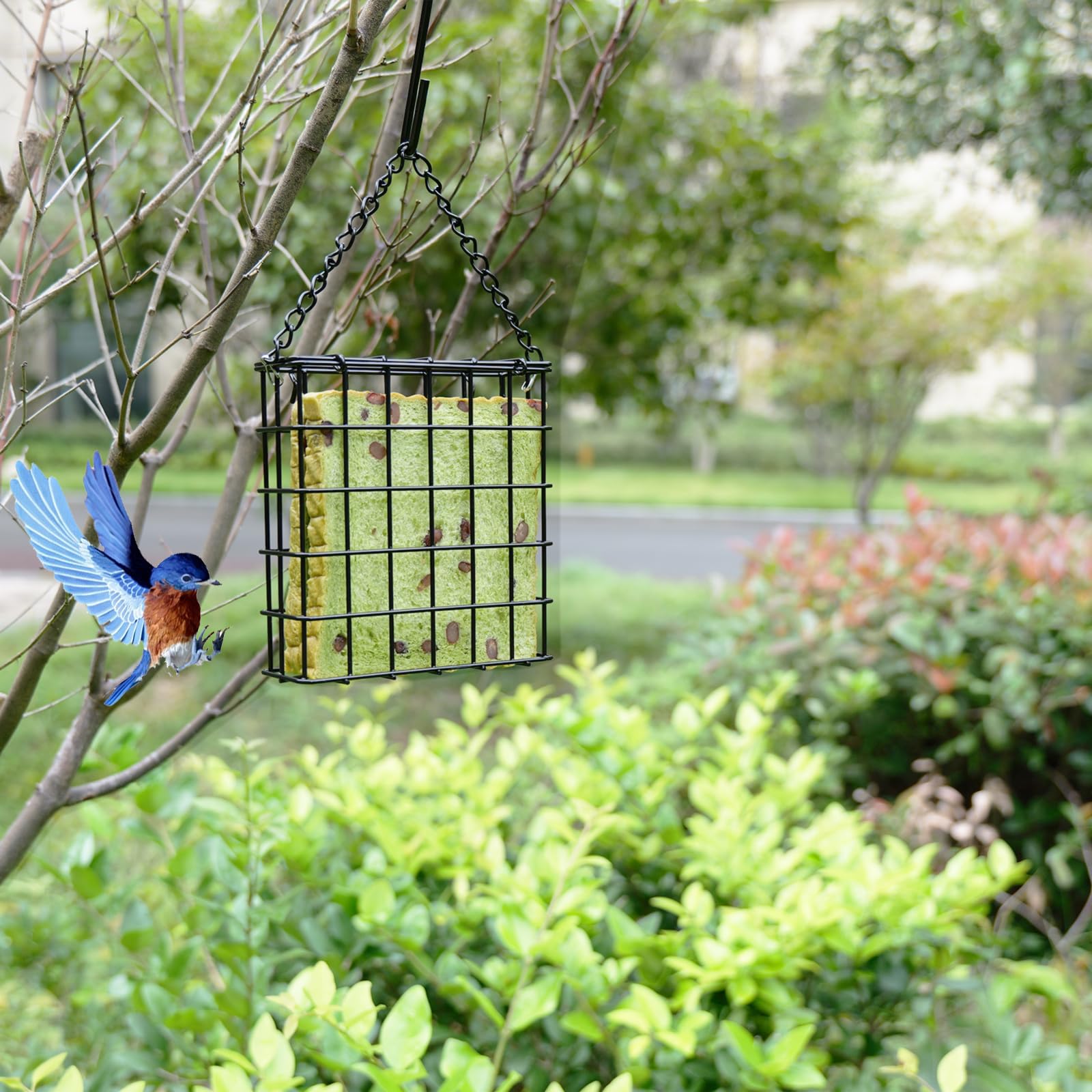 Yojanner outdoor suet cage bird feeder with hook included