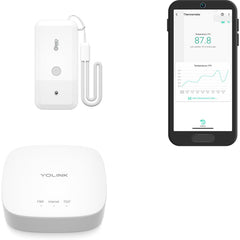YoLink Freezer Temperature Sensor Kit, White Hub and Sensor