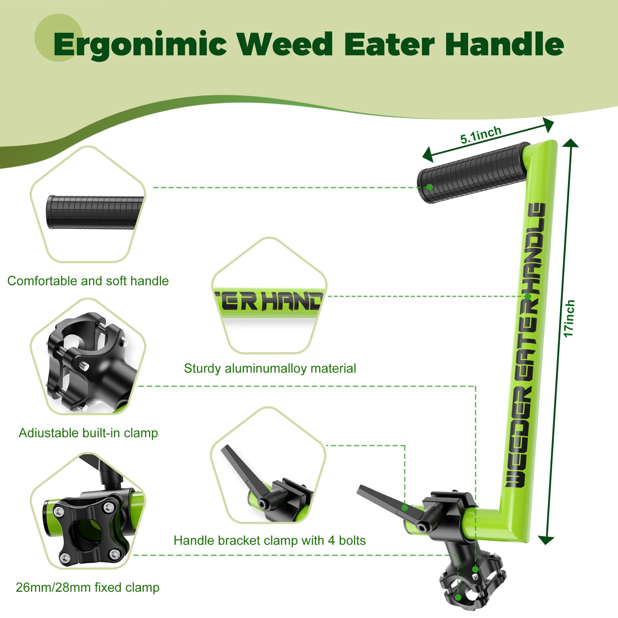 Yomoho handle extension on a trimmer