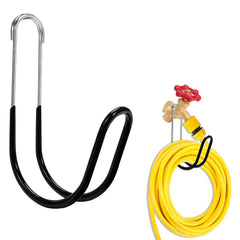 Yoniccal Garden Hose Holder side view in black paint