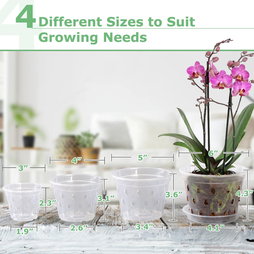YOPIKUU orchid pots in various sizes displayed