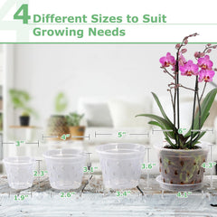 YOPIKUU orchid pots in various sizes displayed