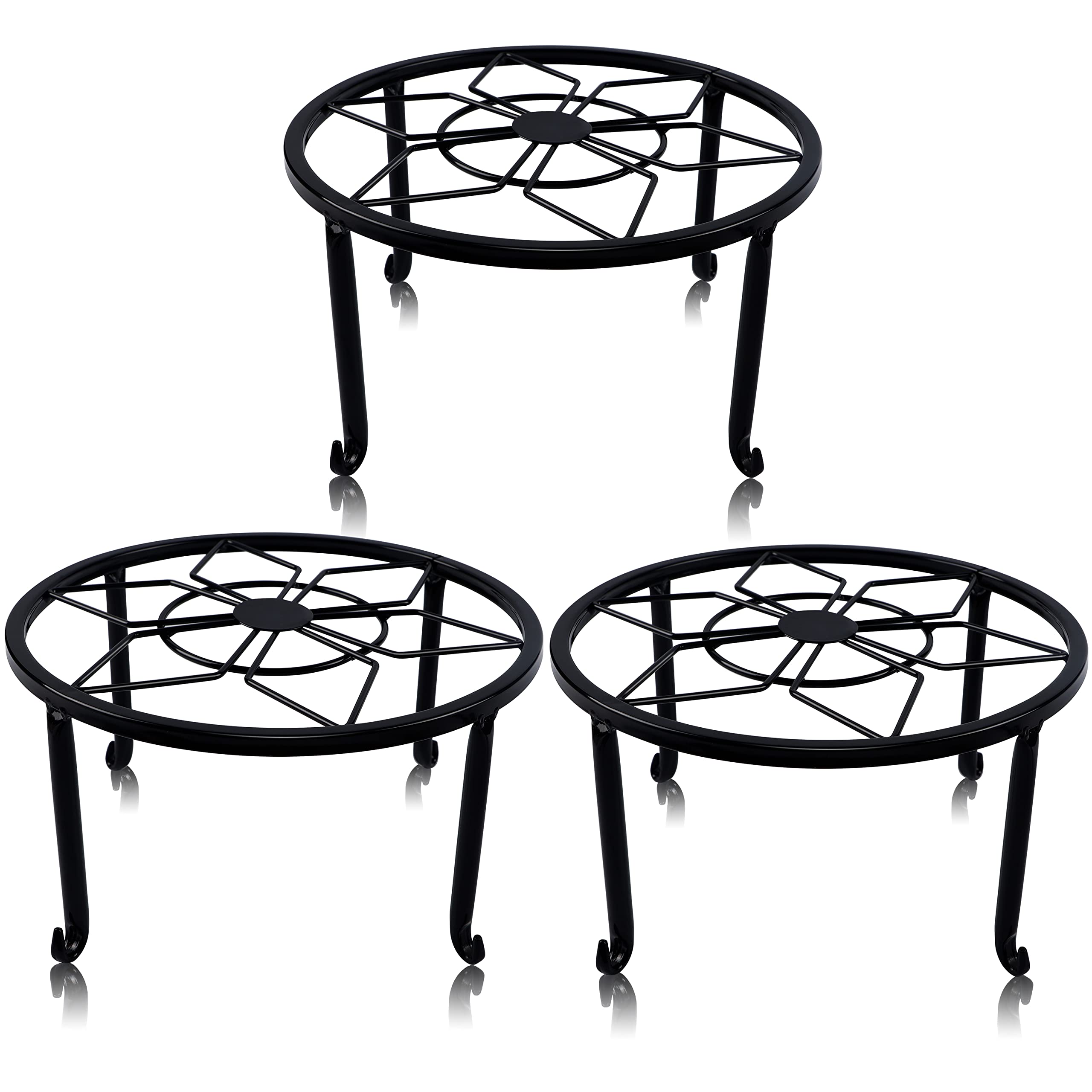 yosager 3 Pack Metal Plant Stands front view