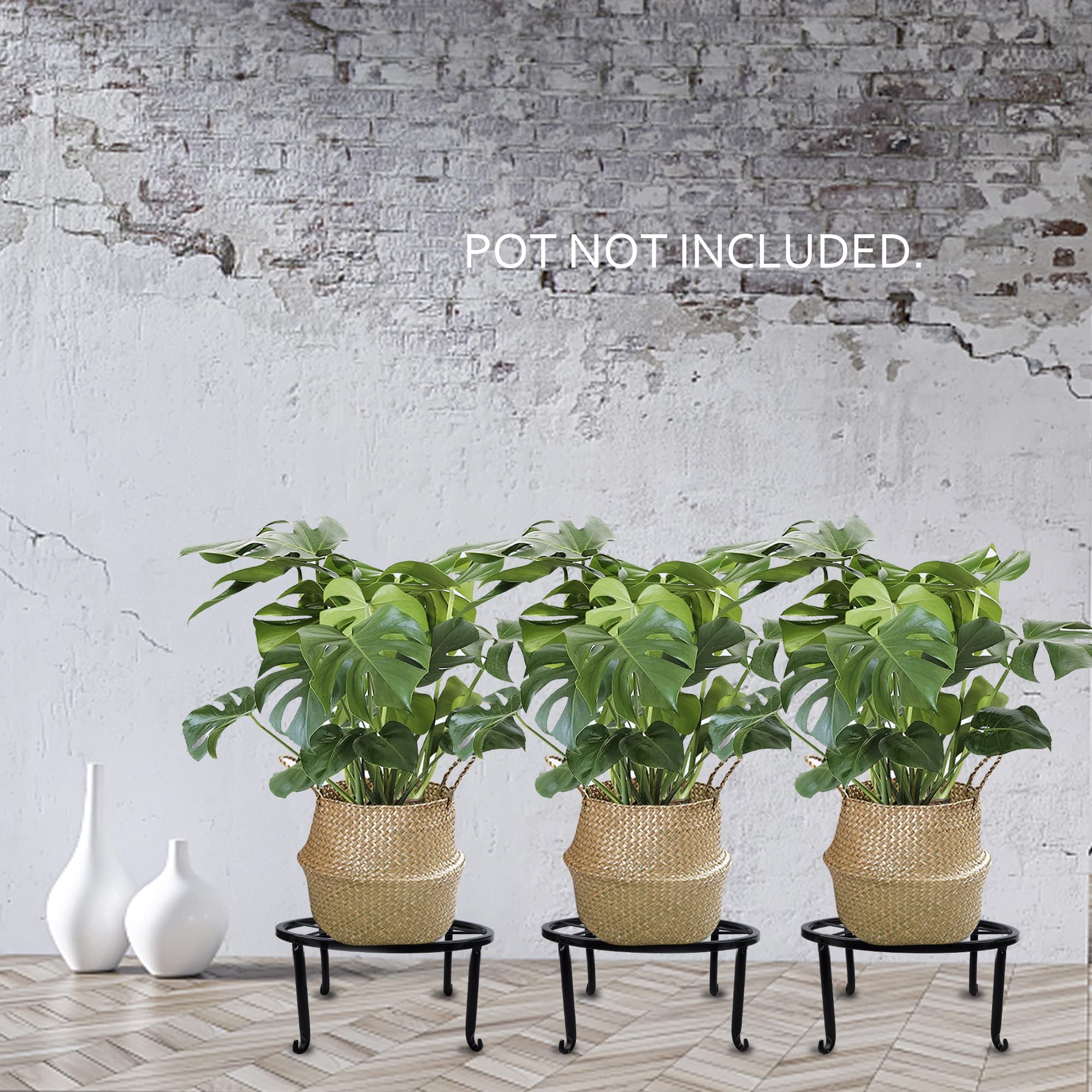 yosager Metal Plant Stand showing curved legs