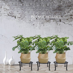 yosager Metal Plant Stand showing curved legs