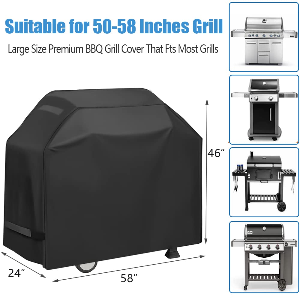 YOTOM 58 Inch Grill Cover folded for easy transport