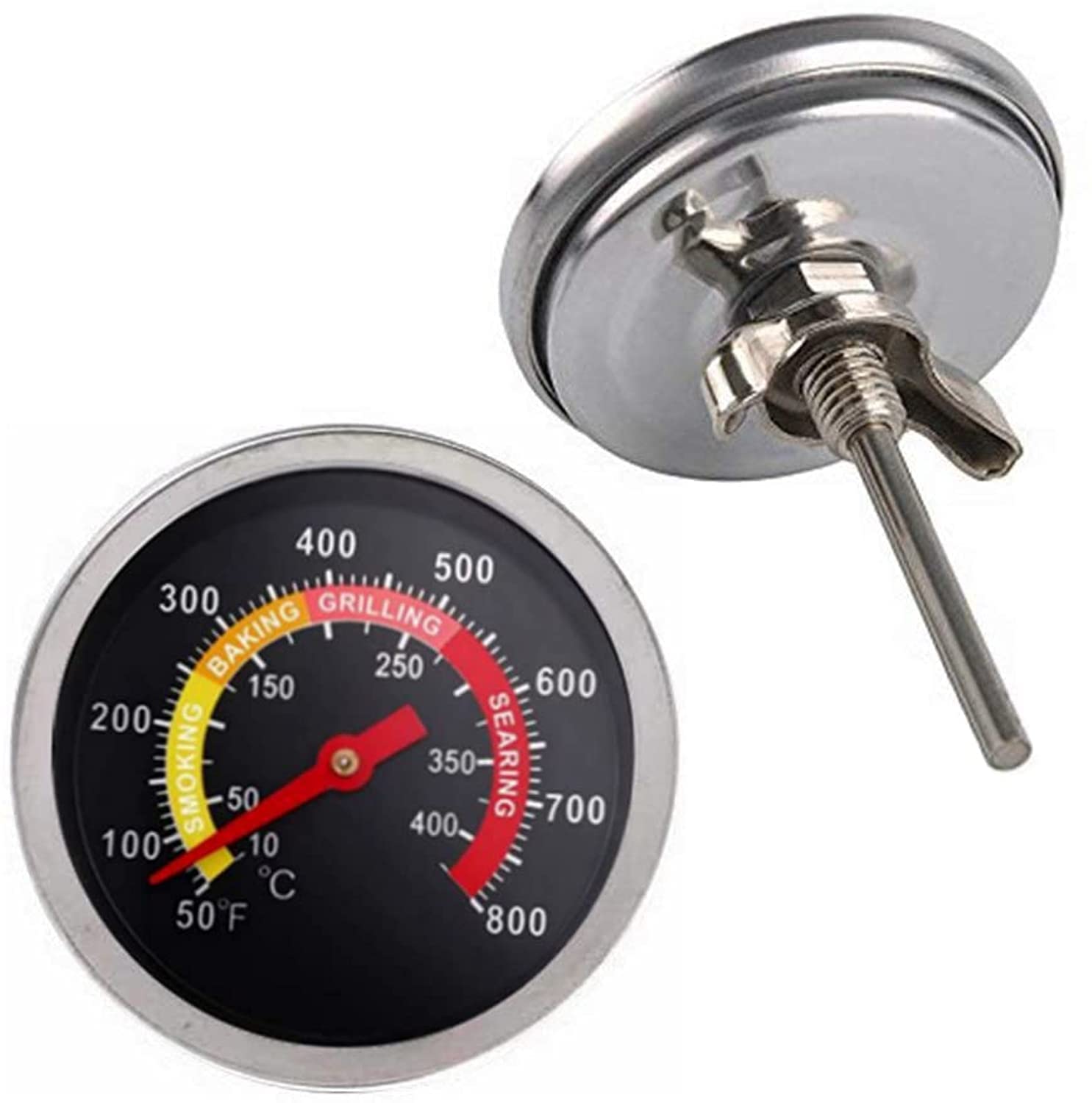 YOTOM BBQ Grill Temperature Gauge front view with 3 inch dial