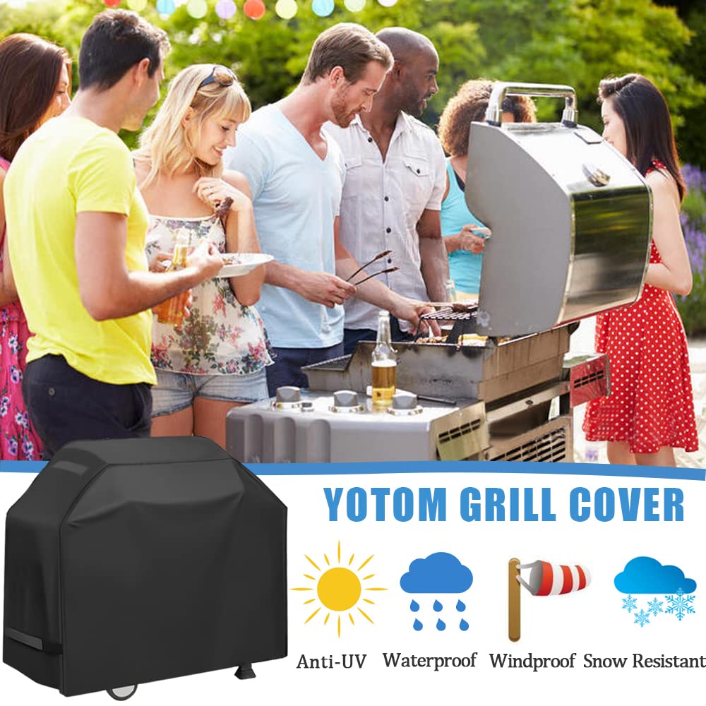 YOTOM Grill Cover demonstrating weather protection
