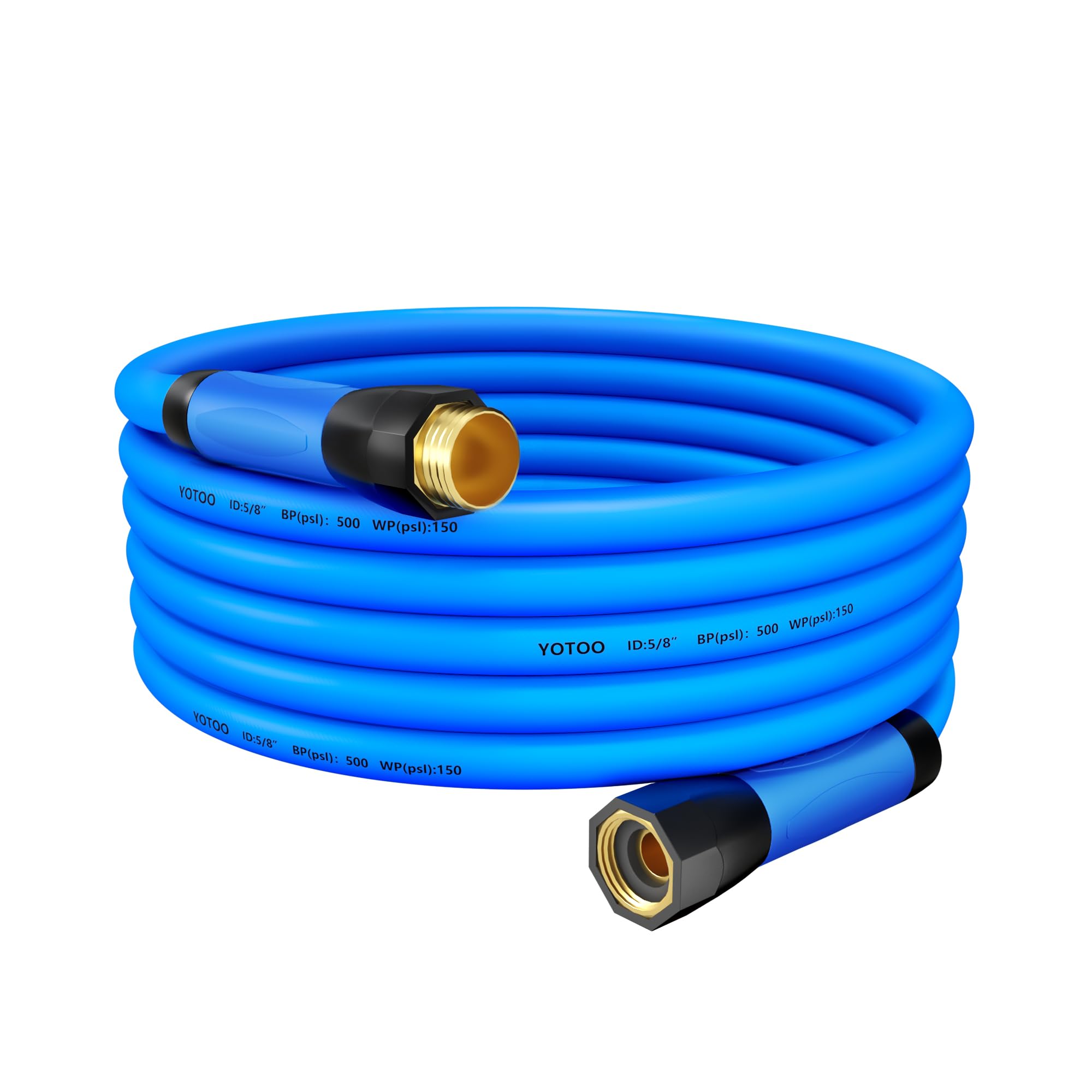 YOTOO Heavy Duty Garden Hose 5/8-inch by 25-feet in blue