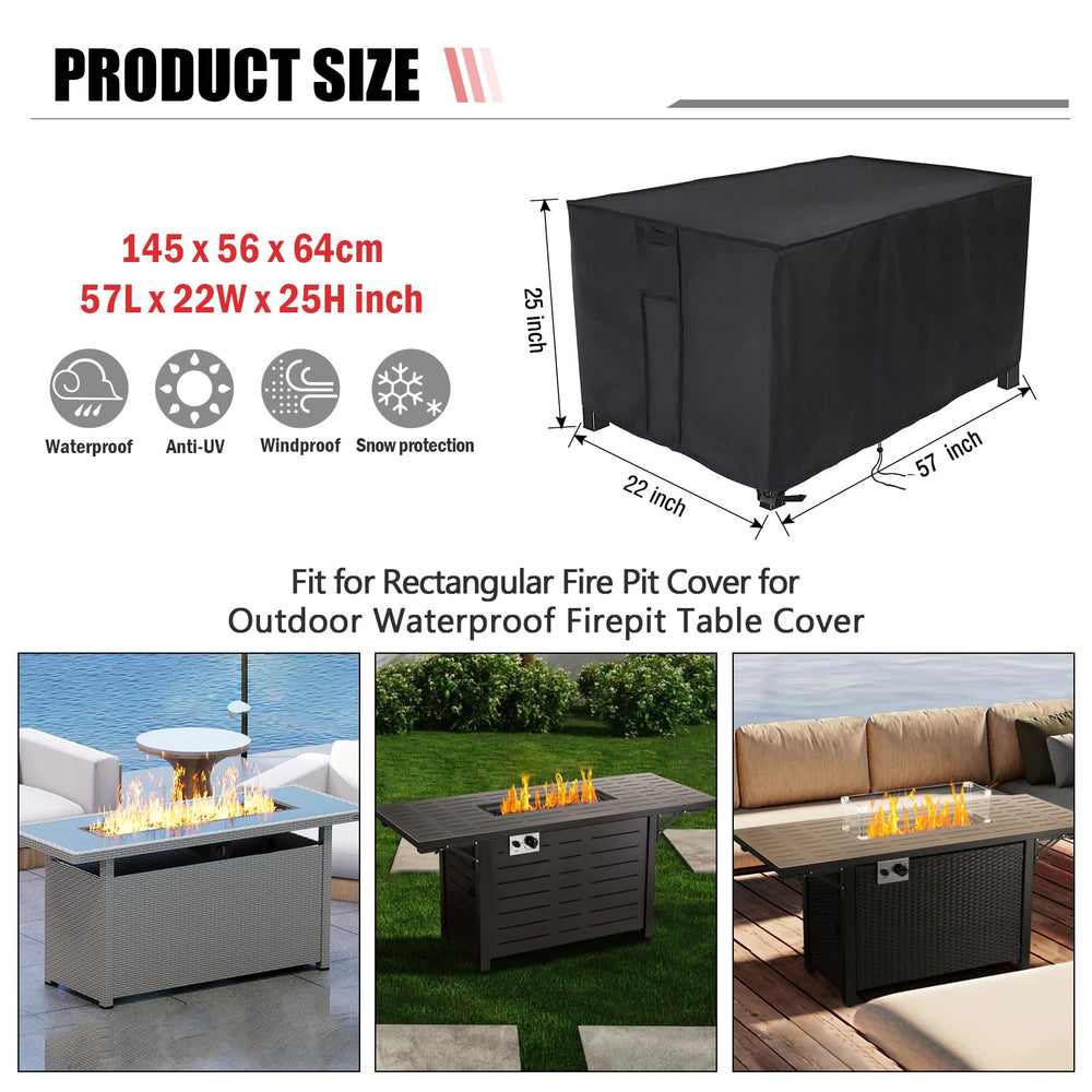 Youlvy fire pit cover with air vents for moisture control