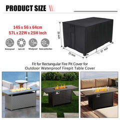 Youlvy fire pit cover with air vents for moisture control