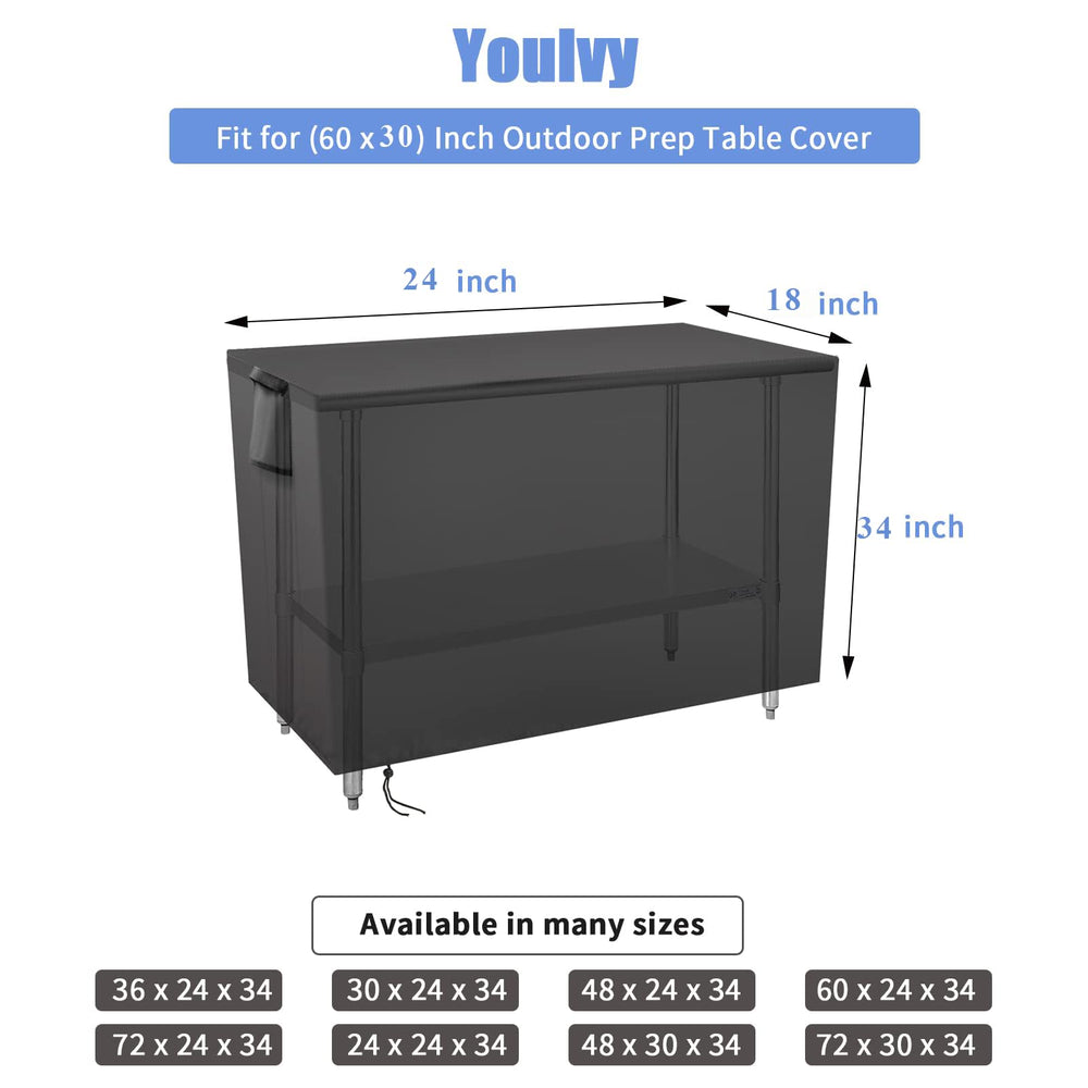 Youlvy Outdoor Prep Table Cover air vent detail
