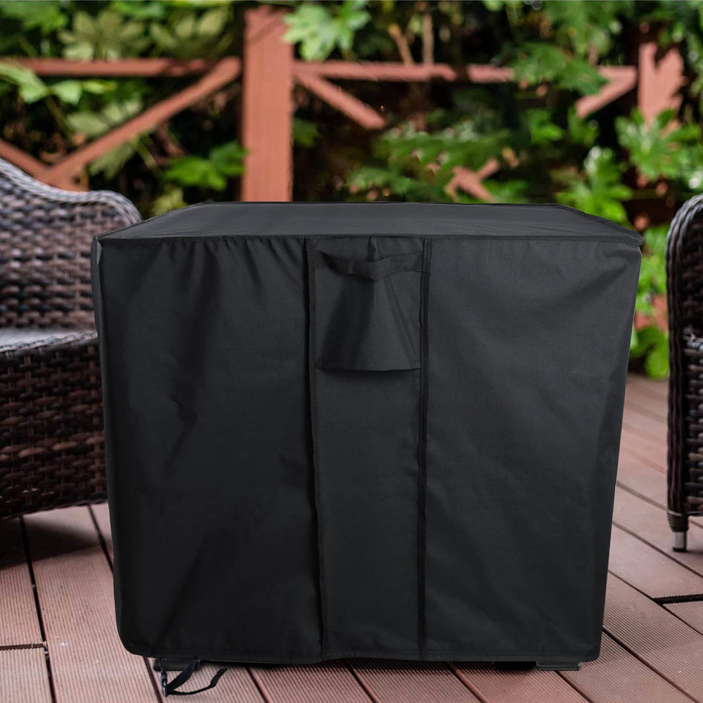 Youlvy Rectangular Fire Pit Cover in outdoor setting
