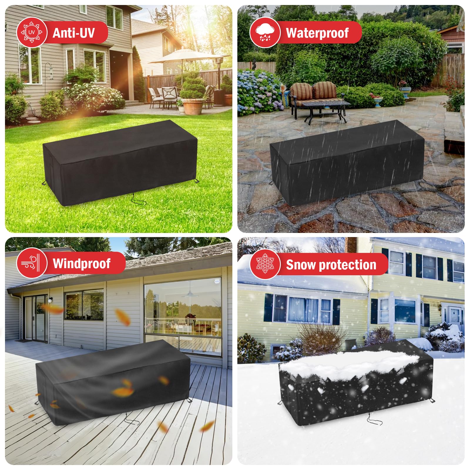 Youlvy Rectangular Fire Pit Cover packaging