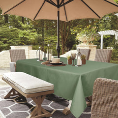 youngseahome Outdoor Tablecloth 84"x60" sage green front view