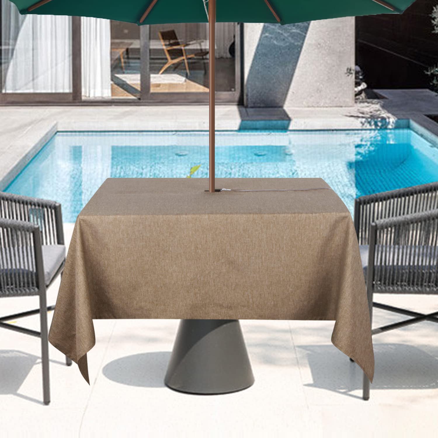 youngseahome Outdoor Tablecloth on garden table