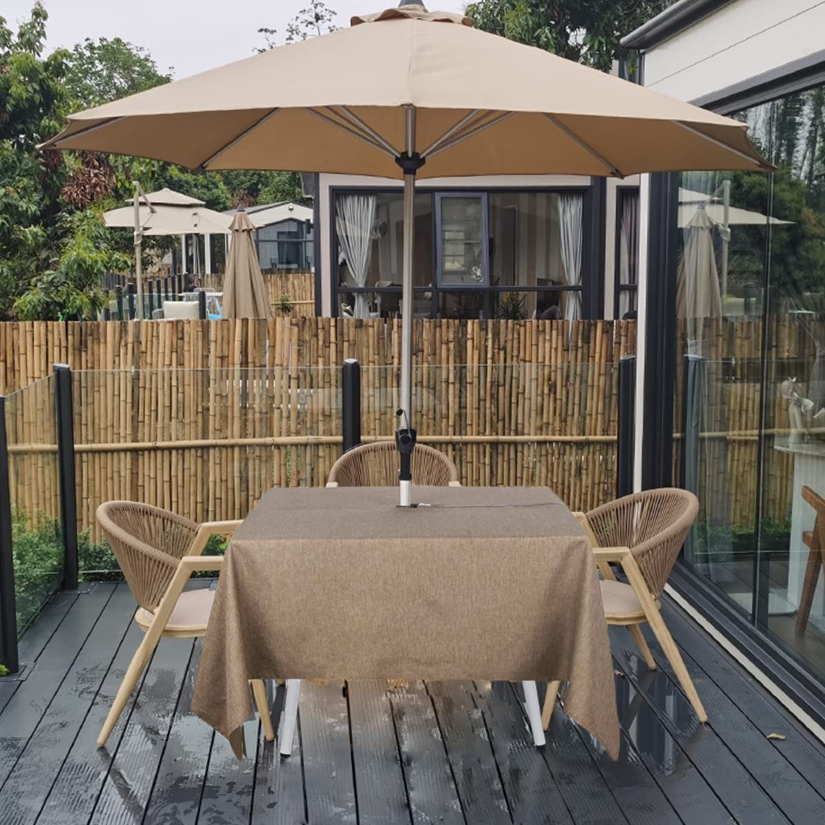 youngseahome Outdoor Tablecloth zipper detail