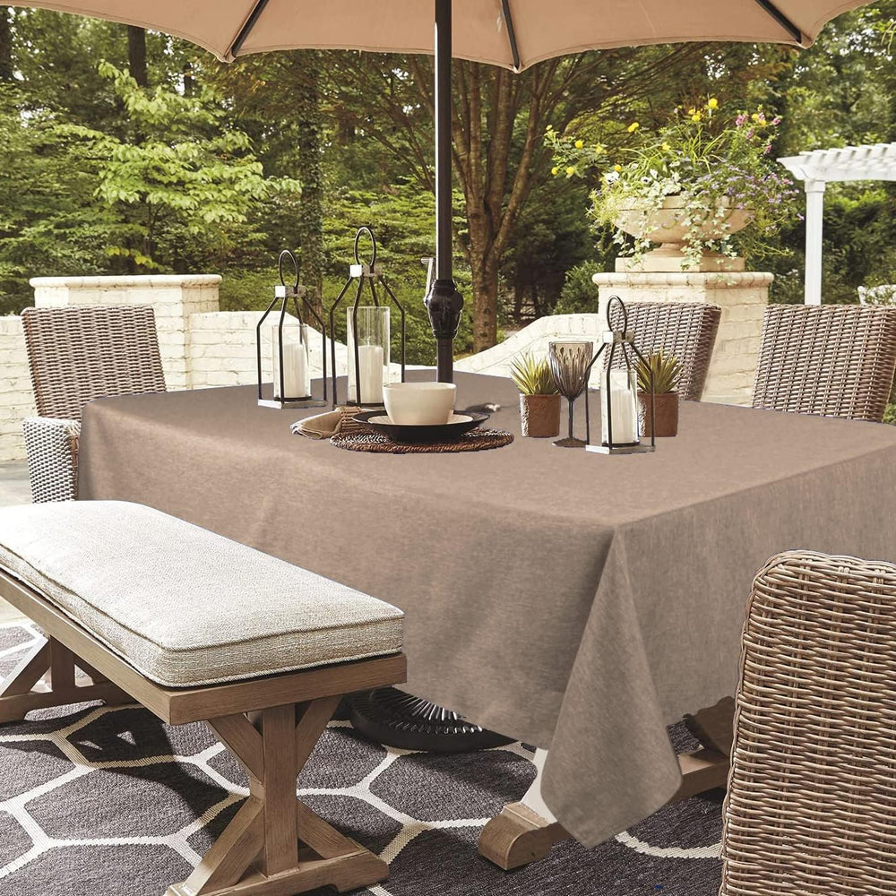youngseahome tablecloth with umbrella hole zip detail