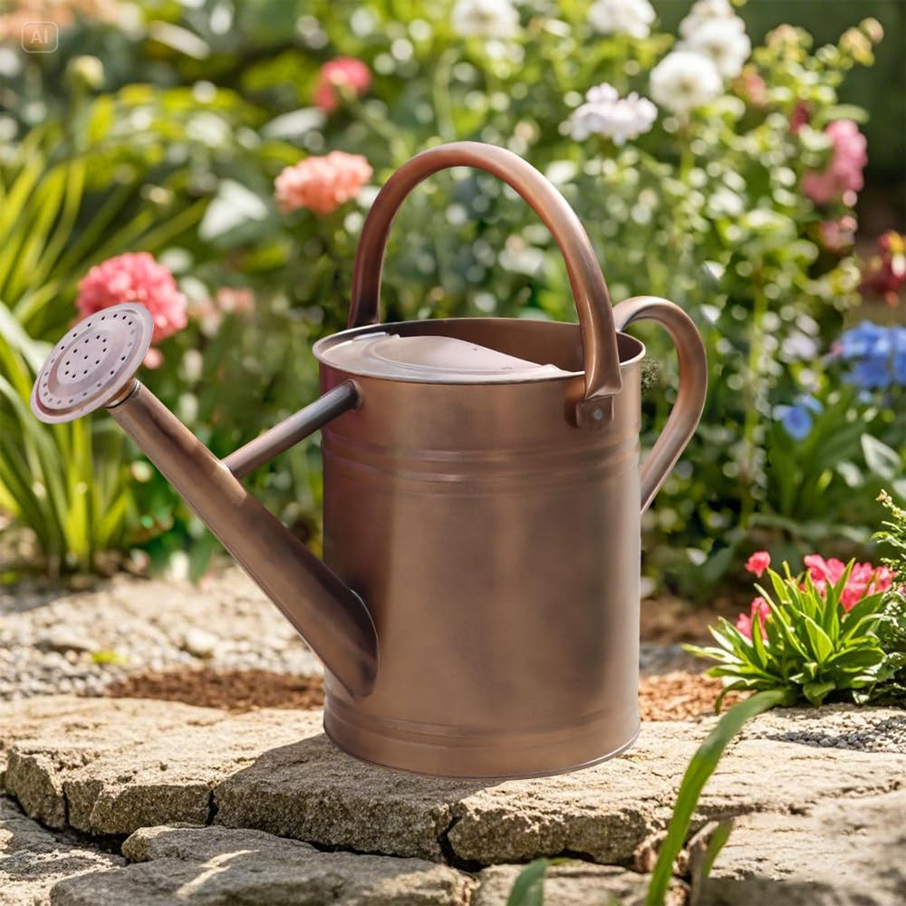 yourjoy 1 Gallon Metal Watering Can with removable spout