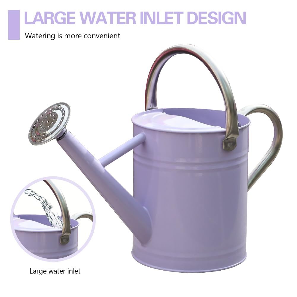 yourjoy Metal Watering Can 1 Gallon purple packaging