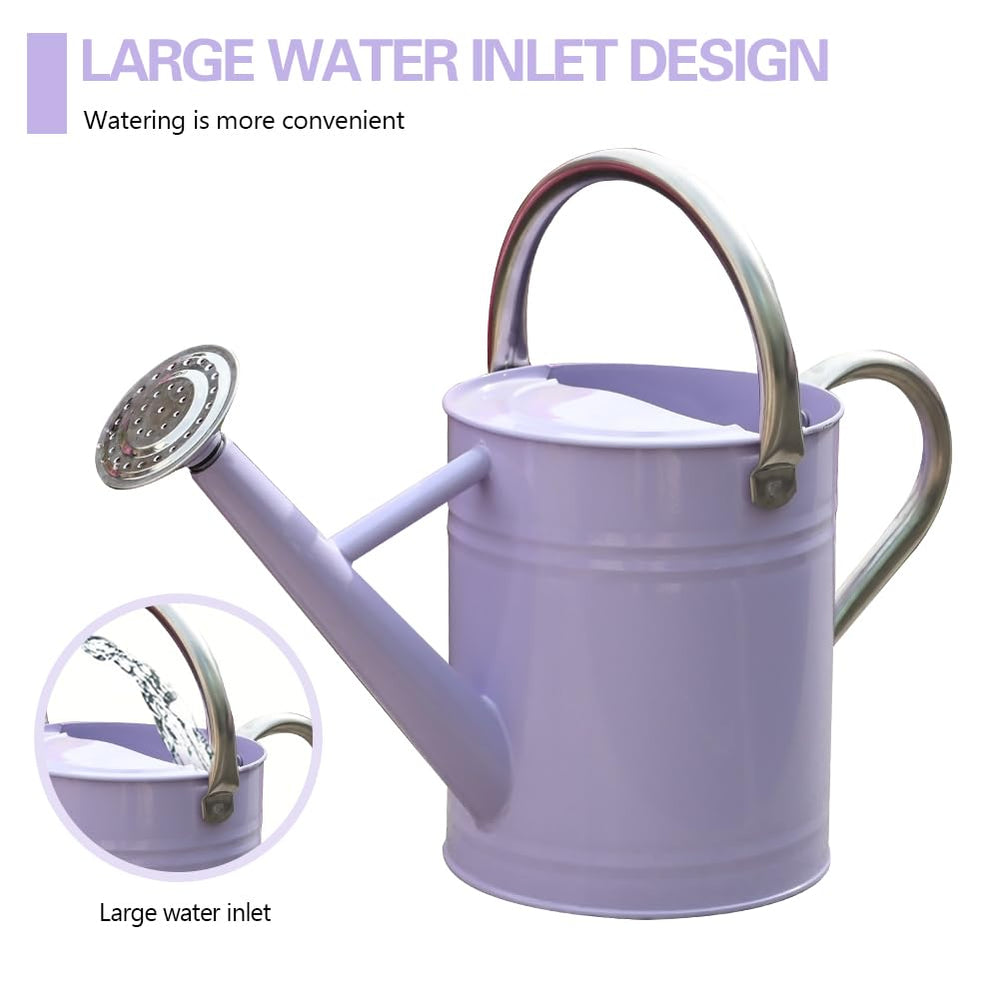 yourjoy Metal Watering Can 1 Gallon purple packaging