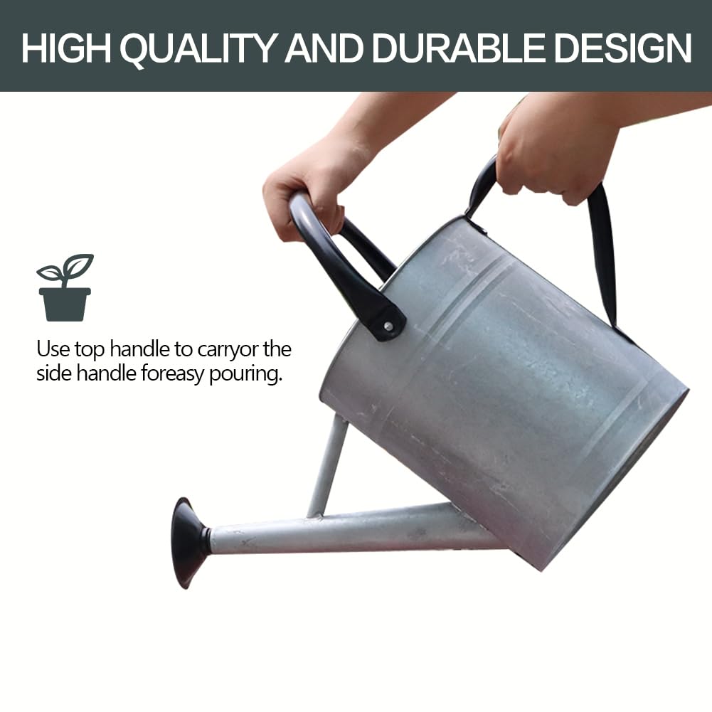 yourjoy Metal Watering Can dimensions on a table