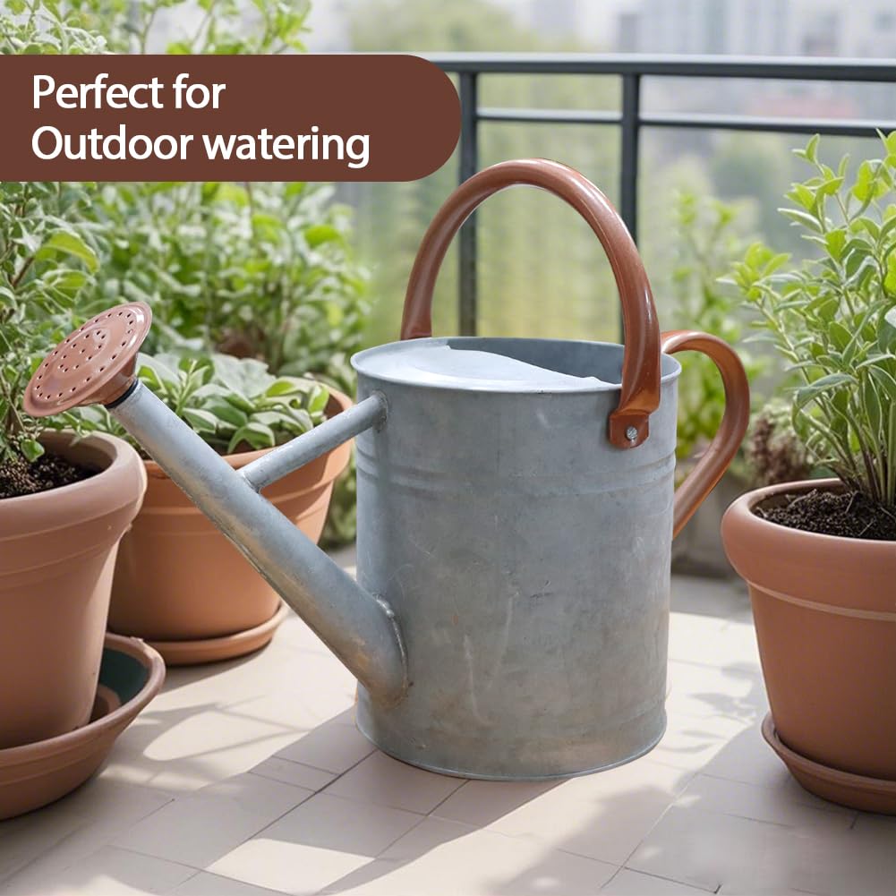 yourjoy Metal Watering Can displayed with flowers