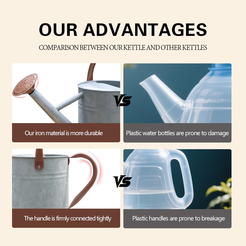 yourjoy Metal Watering Can packaging with product details