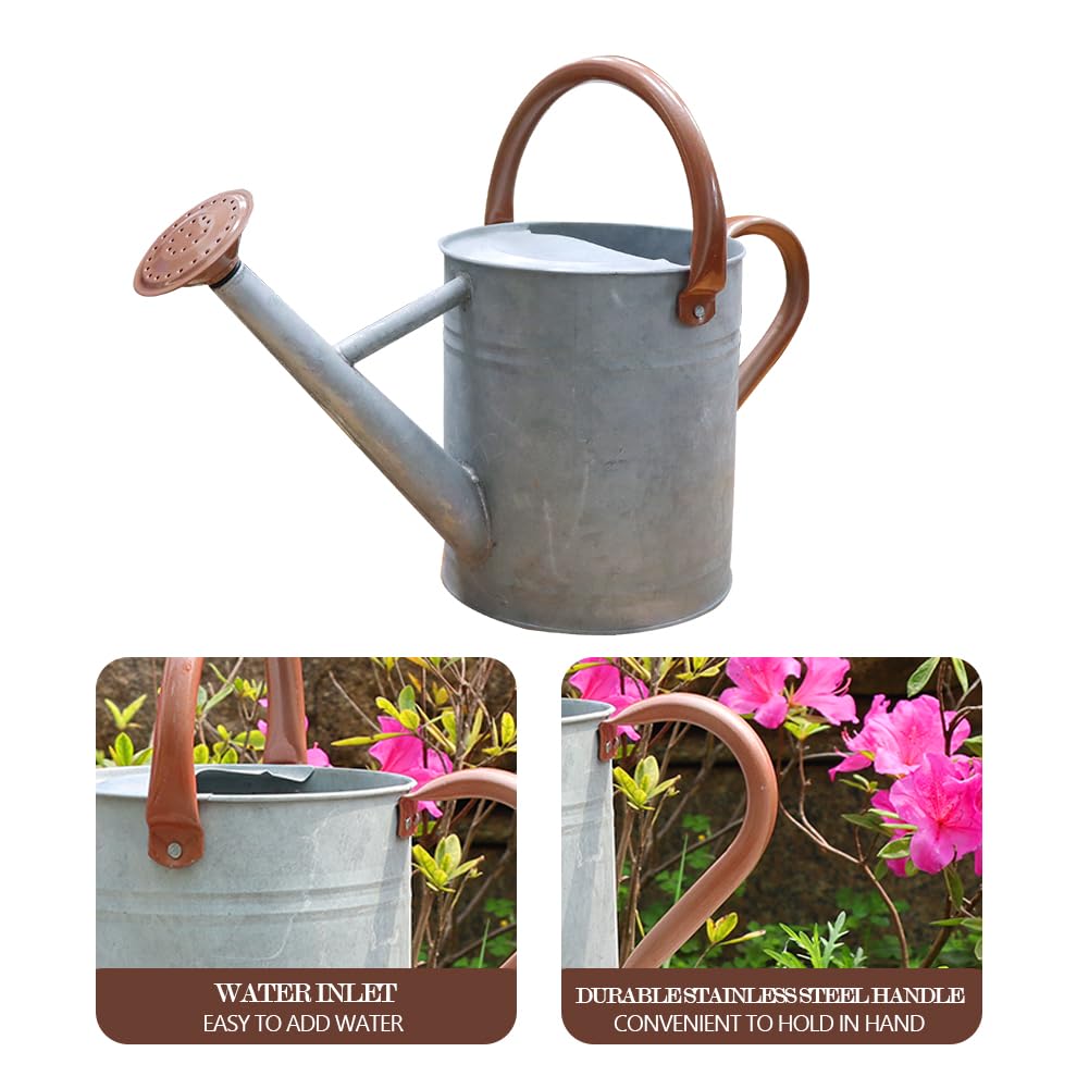 yourjoy Metal Watering Can showing capacity markings