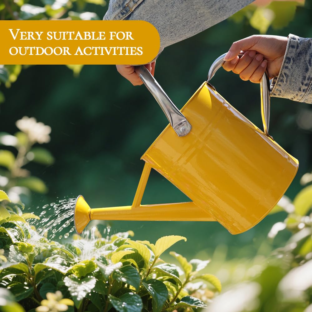 yourjoy Metal Watering Can side view showcasing removable spout