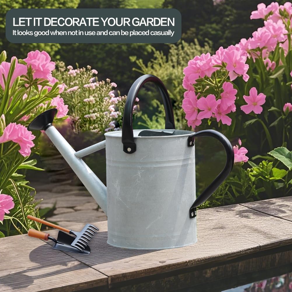 yourjoy Metal Watering Can side view showing removable spout